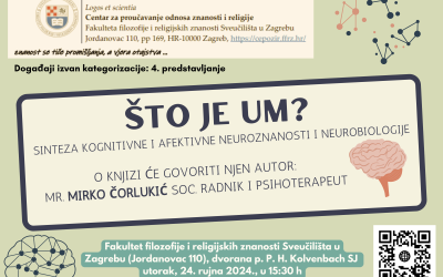 Predstavljanje knjige Što je Um? – Sinteza kognitivne i afektivne neuroznanosti i neurobiologije